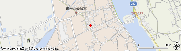 岡山県岡山市東区東幸西周辺の地図