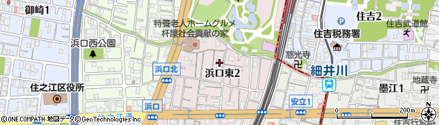 大阪府大阪市住之江区浜口東周辺の地図