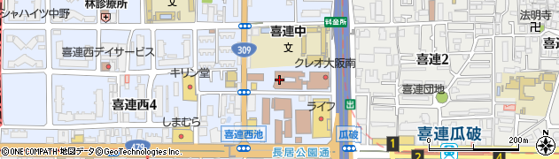 大阪市立介護老人保健施設おとしよりすこやかセンター南部館周辺の地図