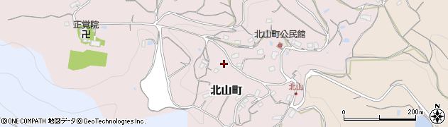 岡山県井原市北山町周辺の地図