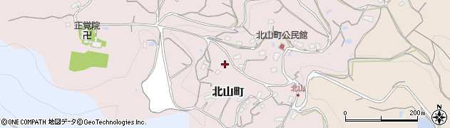 岡山県井原市北山町周辺の地図