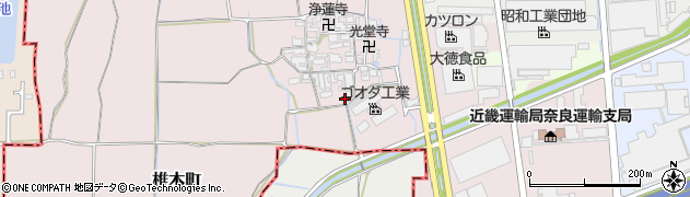 奈良県大和郡山市椎木町420周辺の地図