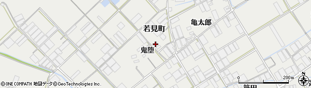 愛知県田原市若見町254周辺の地図