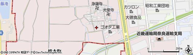 奈良県大和郡山市椎木町426周辺の地図