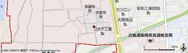 奈良県大和郡山市椎木町436周辺の地図