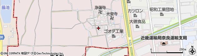 奈良県大和郡山市椎木町431周辺の地図