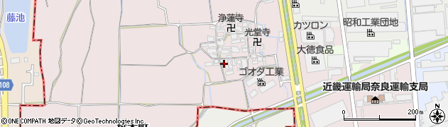 奈良県大和郡山市椎木町427周辺の地図