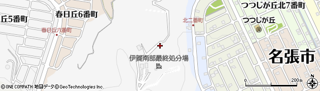 三重県名張市下比奈知769周辺の地図