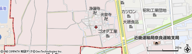 奈良県大和郡山市椎木町434周辺の地図