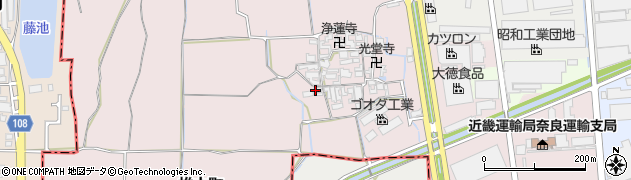 奈良県大和郡山市椎木町537周辺の地図