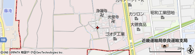 奈良県大和郡山市椎木町429周辺の地図