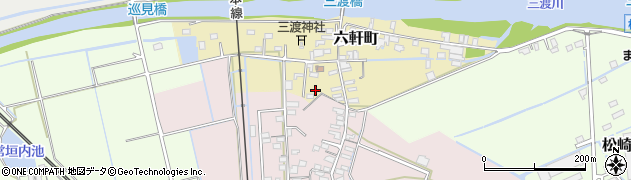 三重県松阪市六軒町34周辺の地図
