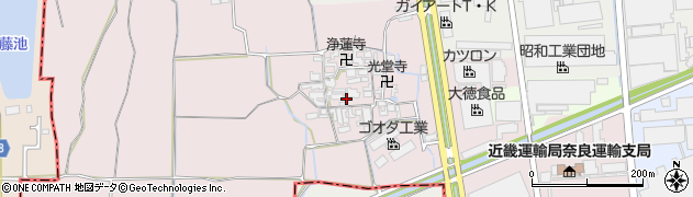 奈良県大和郡山市椎木町432周辺の地図
