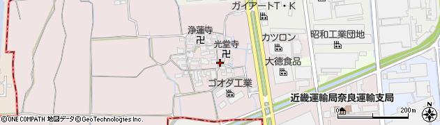 奈良県大和郡山市椎木町443周辺の地図