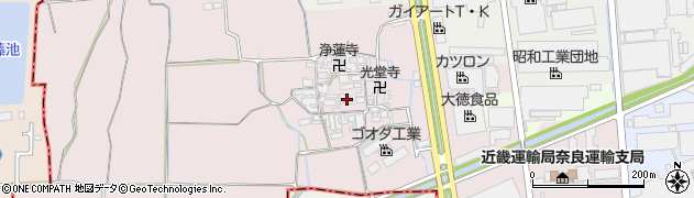 奈良県大和郡山市椎木町435周辺の地図