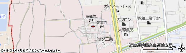 奈良県大和郡山市椎木町464周辺の地図