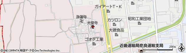 奈良県大和郡山市椎木町445周辺の地図
