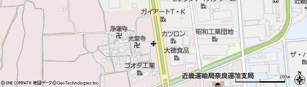 奈良県大和郡山市椎木町397-3周辺の地図