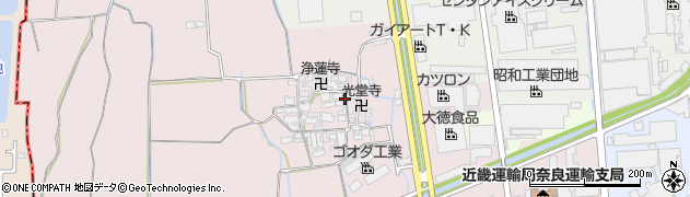 奈良県大和郡山市椎木町454周辺の地図