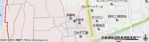 奈良県大和郡山市椎木町455周辺の地図