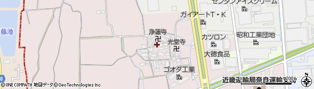 奈良県大和郡山市椎木町465-2周辺の地図