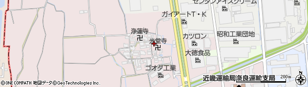 奈良県大和郡山市椎木町448周辺の地図