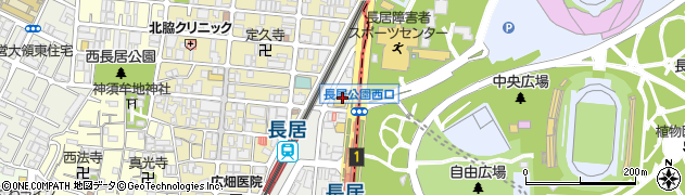カレーハウスＣｏＣｏ壱番屋住吉区長居公園前店周辺の地図