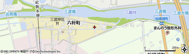 三重県松阪市六軒町49周辺の地図