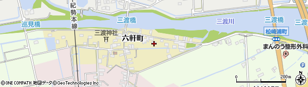 三重県松阪市六軒町52周辺の地図