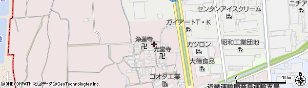 奈良県大和郡山市椎木町452周辺の地図