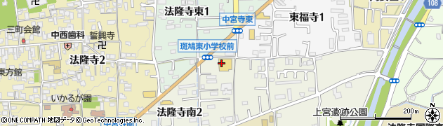 クスリのアオキ　法隆寺店周辺の地図