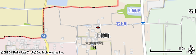 奈良県天理市上総町129周辺の地図