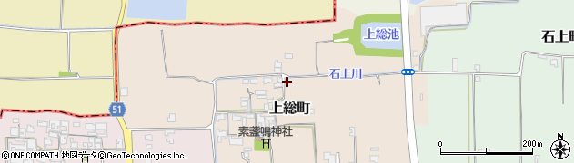 奈良県天理市上総町259周辺の地図