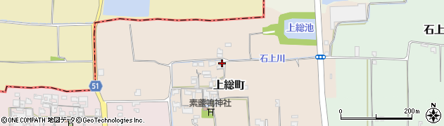 奈良県天理市上総町130周辺の地図