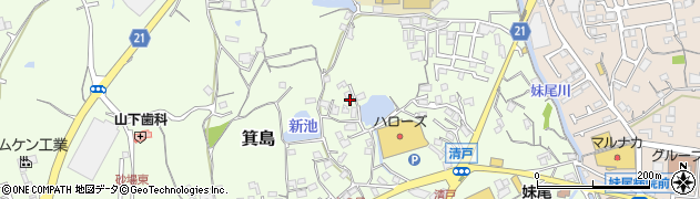 岡山県岡山市南区箕島1424周辺の地図