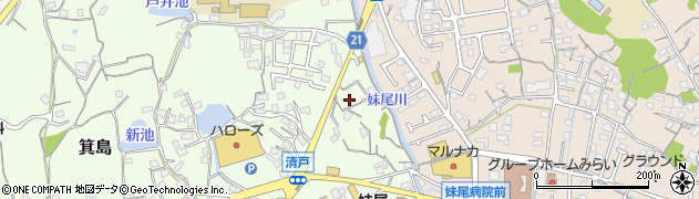 岡山県岡山市南区箕島1297周辺の地図