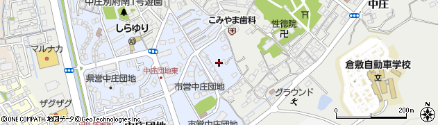 岡山県倉敷市中庄団地26周辺の地図