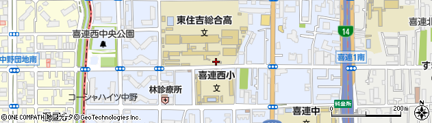 大阪府大阪市平野区喜連西周辺の地図
