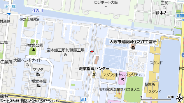 〒559-0023 大阪府大阪市住之江区泉の地図