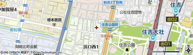 八剣伝 住吉公園前店周辺の地図