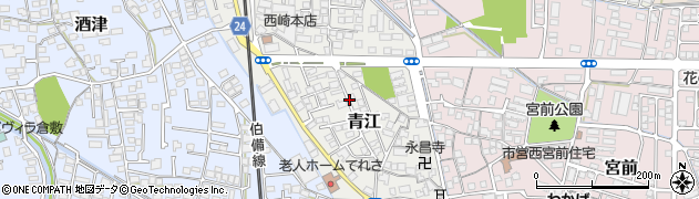 岡山県倉敷市青江周辺の地図