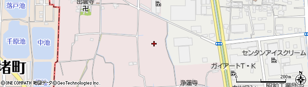 奈良県大和郡山市椎木町周辺の地図