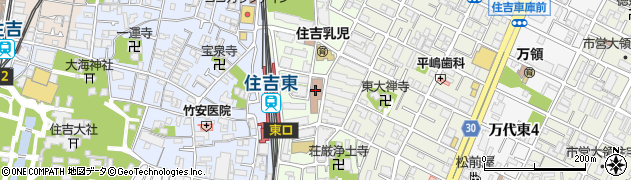 大阪市立　住吉総合福祉センター周辺の地図