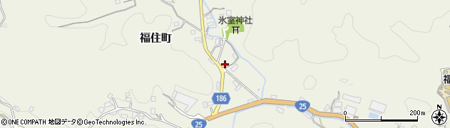 奈良県天理市福住町2210周辺の地図