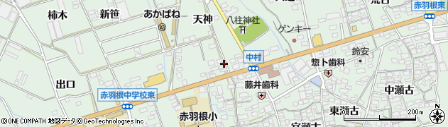 愛知県田原市赤羽根町天神瀬古4周辺の地図