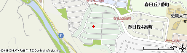 三重県名張市春日丘３番町102周辺の地図