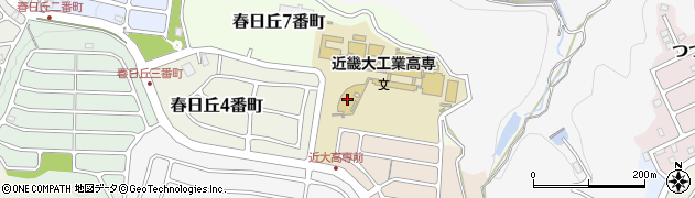 近畿大学工業高等専門学校周辺の地図