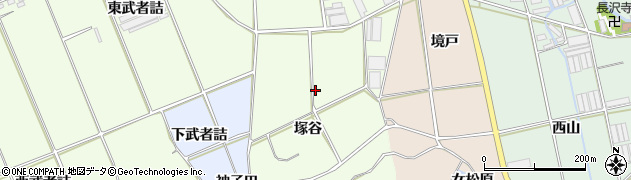 愛知県田原市保美町（塚谷）周辺の地図