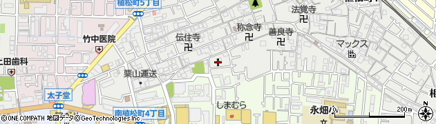 大阪府八尾市植松町7丁目周辺の地図
