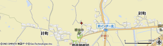 奈良県奈良市針町周辺の地図